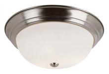 Trans Globe 13717 BN - 2LT FLUSH-SML-WHITE FROST GLAS